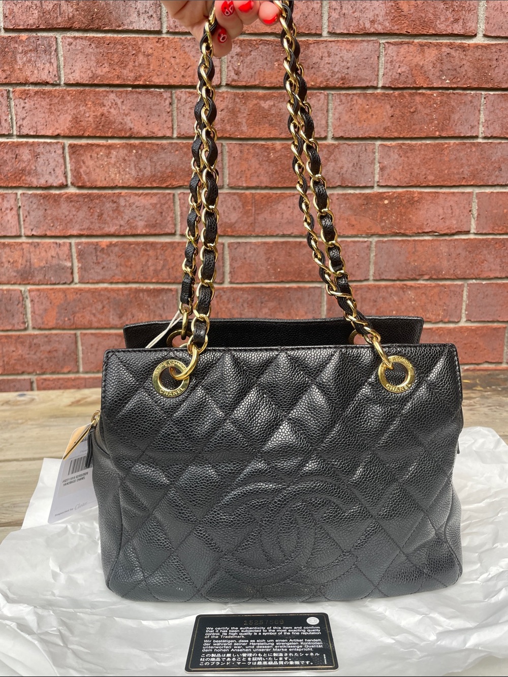 Chanel timeless petite tote